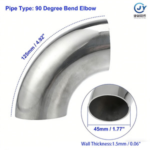 범용 맞춤형 스테인리스 아연 도금 벤트 파이프 2인치 2.5인치 <span class=keywords><strong>3</strong></span>인치 <span class=keywords><strong>3</strong></span>.5인치 <span class=keywords><strong>4</strong></span>인치 90도 단조 엘보 - Product Image 4