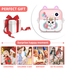 Trẻ em máy ảnh ngay lập tức in Q6 trẻ mới biết đi đồ chơi kỹ thuật số Selfie Video Camera 1200mAh 48mp HD không dây inkless ngay lập tức máy in trẻ em Đồ chơi - Product Image 5