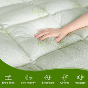 <span class=keywords><strong>Surmatelas</strong></span> en mousse à mémoire <span class=keywords><strong>de</strong></span> <span class=keywords><strong>forme</strong></span> microfibre rafraîchissante double couche, taille Queen, 4,5 pouces, avec coussin <span class=keywords><strong>de</strong></span> surface (2,7 pouces extra épais, peluche douce, 1,8 pouces gel) - Product Image 2