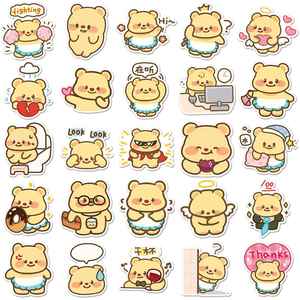 สติกเกอร์โลโก้การ์ตูนน่ารักปรับแต่งได้ ทนทานต่อรังสียูวี กันน้ำ ผลิตจากไวนิลพีวีซี ตกแต่งด้วยการตัดแบบไดคัท ทนทาน สติกเกอร์ส่งเสริมการขายแบบกำหนดเอง - Product Image 2