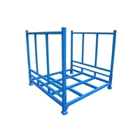 Support de pneu de pile de support de rouleau de tissu empilable industriel résistant entrepôt Stillage supports pliables capacité de charge 1 tonne