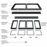 Système de toit en verre rétractable automatique vertical moderne personnalisé en alliage d'aluminium avec sortie d'escalier sur toit plat et lucarne coulissante