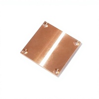44*40*3mm Mini Skiving Heatsink Tembaga Ultra Tipis untuk Sistem Pendingin Air PC