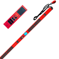 PDU intelligent à 42 voies triphasé avec compteur et commutation, 36 prises C13, 6 prises C19, contrôle de surveillance à distance IEC, réseau vertical 380V