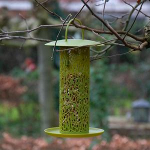 Esschert Design Toit Vert Suspendu Mangeoire pour Oiseaux Extérieur Silo avec Plateau "Chiffchaff" - Product Image 1