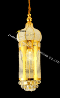 Lustre en cristal K9 de style oriental moderne, haute qualité, doré, musulman, lustre traditionnel musulman