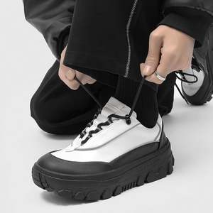 Chaussures de marche décontractées à lacets pour hommes JiuZhou Printemps 2025, nouvelle collection, semelle épaisse, design rétro, amortissantes, respirantes, souples et anti-odeur - Product Image 2