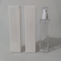 Flacon pompe en verre durable de 120 ml pour lotion, idéal pour les spas professionnels, les salons de beauté et l'usage domestique