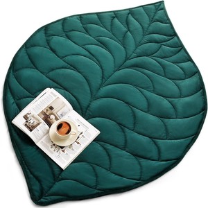 Couverture lestée Leaf Gravity Blanket vert paon, portable, pour le sommeil et usage personnel - Product Image 2