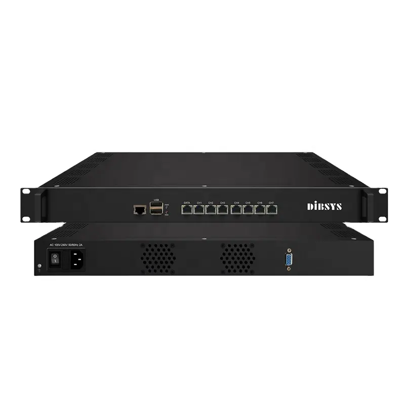 Gateway IPTV Transcodificador de protocolo IP para IP Até 80 programas HD/SD