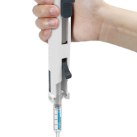 Pipette graduée à déplacement positif réglable 0,5-50 ml en plastique pour laboratoire