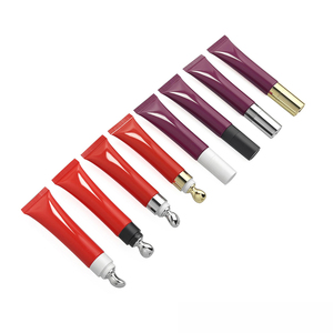 Tubo de Crema para Ojos Personalizado Morado, Tubo Flexible de PE de 15 ml, Tapa de Rosca con Color Personalizado, Cabezal de Rodillo de Masaje con Impresión Serigrafiada, Envase Cosmético - Product Image 1