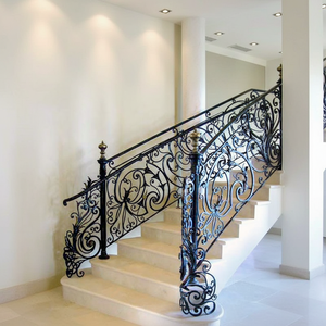 Meilleur prix, dernières créations de balustrades de balcon en <span class=keywords><strong>fer</strong></span> <span class=keywords><strong>forgé</strong></span>, designs modernes et élégants de balustrades d'<span class=keywords><strong>escalier</strong></span> en <span class=keywords><strong>fer</strong></span> <span class=keywords><strong>forgé</strong></span> pour la maison, en vente - Product Image 2