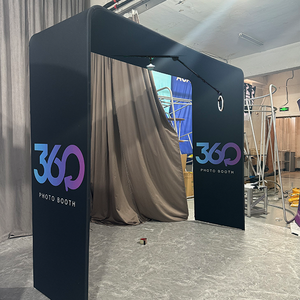 Offre Spéciale Portable Selfie frais généraux accessoires pour 360 Photo Booth argent pistolet avec accessoires accessoires gratuits Sky Top Spinner - Product Image 1