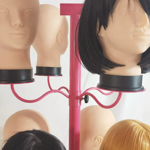 Custom Store Floor Standing Mannequin Head Human <strong>Braid</strong> Hair Bundles Lace Front Wig Metal Rotating Display Rack <strong>Stand</strong> Holder - Product Image 5