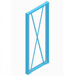 Panneau latéral Fami System Ar Series 1100x2510mm bleu RAL5012 pour supports - Product Image 3