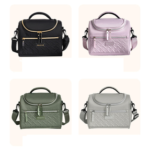 Custom Printed Thermal Insulation <strong>Cooler</strong> Tote Bag Oxford <strong>Material</strong> Insulated Lunch Bag with Logo Design for Women - Product Image 2