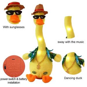 Juguete de Pato Amarillo al por Mayor de Fábrica, 120 Canciones, Habla y Repite lo que Dices, Pato de Peluche Bailarín - Product Image 4