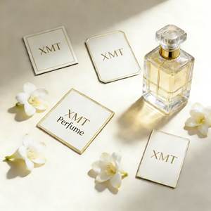 Étiquettes imperméables de bouteille de parfum d'autocollant adhésif de chrome fait sur commande en aluminium de luxe - Product Image 5