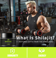Vente chaude Étiquettes Privées Personnalisées Pur Naturel Himalaya Shilajit Résine pour 30g/50g Par Bouteille