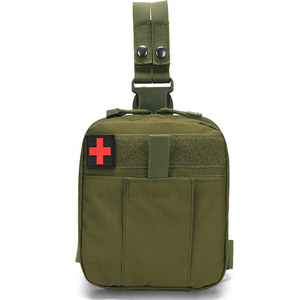 DF22 Tactical <b>Pouch</b> With Red Cross Patch Khaki Green Black Camo Oxford Cloth Outdoor Storage Bag Waterproof All Seasons - Product Image 4