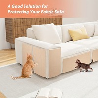 Tapis à gratter moderne pour chat Tapis d'escalade durable Tapis auto-adhésif ajustable Tapis de protection pour meubles anti-rayures pour animaux de compagnie
