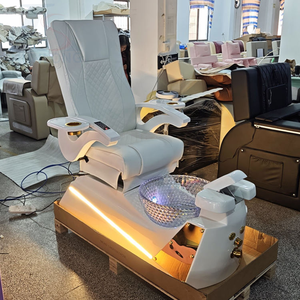 Sillón de Pedicura Eléctrico de Lujo para Salón de Uñas, con Spa para Pies, Reclinable y Ajustable, con Masaje - Product Image 3