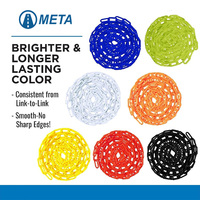 Chaîne de barrière en plastique colorée de sécurité routière de 6/8/10mm pour des cônes de route faits de matériel de PE