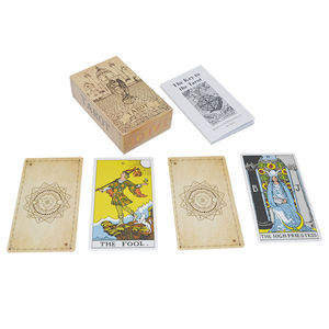 批发塔罗牌游戏卡定制印刷魔术师塔罗牌标志塔罗牌初学者 - Product Image 6