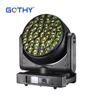 Gothylight 37-teiliges Big Bee Eye RGBW Beam Light LED Moving Head Zoom-Objektiv 360° Rotation RDM-Funktion Hoher CRI 90 IP33 DMX512