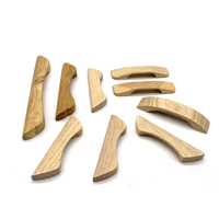 Poignées en bois massif Armoires de cuisine Armoire Poignées en bois Poignées de tiroir de meubles et bouton
