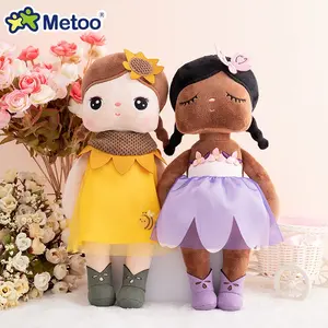Metoo Angela-muñeco de peluche negro personalizado con flores, muñeco de peluche de niña, personalizado, CPC, 2022
