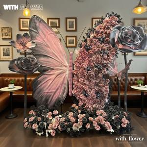 Accesorios Gigantes <span class=keywords><strong>de</strong></span> Mariposas para Fotografía y Check-in al Aire Libre, Decoración <span class=keywords><strong>de</strong></span> Escaparates, Flores <span class=keywords><strong>de</strong></span> Papel, Tienda <span class=keywords><strong>de</strong></span> <span class=keywords><strong>Ropa</strong></span> - Product Image 4