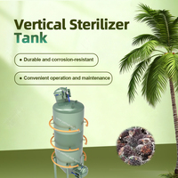 Hoog-efficiënte nieuwe automatische verticale palmvrucht-gistdodende tank stoomdestillatie sterilisator YAHUA merk hoge capaciteit 1000kg/u olie