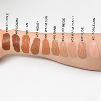 Fond de teint liquide vegan 10 couleurs, maquillage imperméable et mat, couvrance totale