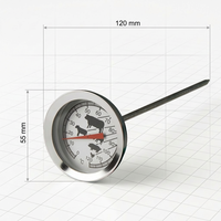 Termometer Makanan DIAL - Probe Dapur Tahan Air, Aman untuk Oven, Tidak Perlu Listrik untuk Memasak Daging & Unggas