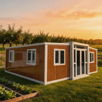 Maison conteneur extensible, coupe-vent et étanche, maison intelligente préfabriquée intégrée pour la mobilité des micro-maisons