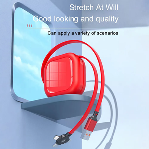 2025 새로운 디자인 휴대용 개폐식 Type-C 3 1 USB 케이블 15W 고속 충전 데이터 케이블 화웨이 프린터 크리스마스 선물 - Product Image 3