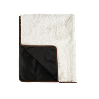 Couverture imperméable douce en fausse fourrure/velours pour animaux de compagnie, tapis en peluche antidérapant et lavable en machine pour chien, tapis imperméable pour animaux de compagnie