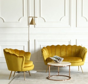 Phòng Khách Sofa Elegantes Grandes Bán Vàng Sang Trọng Nhung Bắc Âu Gian Hàng Nhung Sofa Đặt Đồ Nội Thất Sang Trọng - Product Image 4