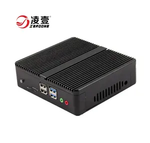 ZEROONE NANO-J1900 לקוח רזה מיני מחשב DC12V 2LAN Ce-leron J1900 מעבד SSD או HDD אחסון מיני תעשייתי מחשב דק שולחן עבודה