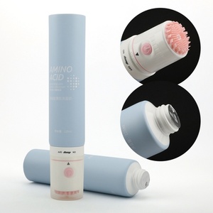 High Quality Soft Squeeze PE <b>Plastic</b> Empty <b>Tube</b> Skincare Facial Cleaning Cosmetic Packaging Electric Brush Head Screw Cap - Product Image 2
