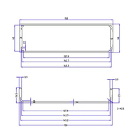 Usinage CNC Boîtier en aluminium anodisé Boîtiers d'instruments électroniques en métal Boîtier PCB Boîte de jonction