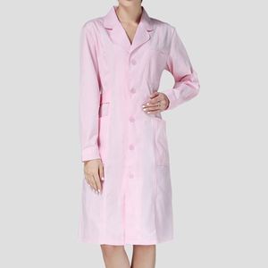 OEM Lady <span class=keywords><strong>Sexy</strong></span> ricamato la luce assistente dentale donne infermiere camice da laboratorio manica corta lungo medico uniforme scrub - Product Image 2