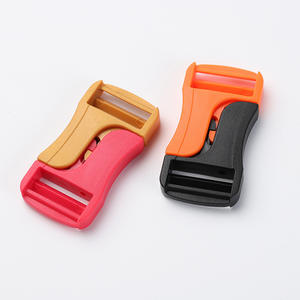 Hebilla de liberación lateral de plástico ajustable para bolsos, cierre a presión naranja y negro, accesorio de hebilla de conexión duradera para correas. - Product Image 3