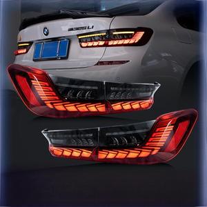 Luz Trasera Modificada para <span class=keywords><strong>BMW</strong></span> Serie <span class=keywords><strong>3</strong></span> G20 2019-2021, Diseño Escama de Dragón, Luz Fluida, Ensamblaje de Luz Trasera Ahumada - Product Image 2