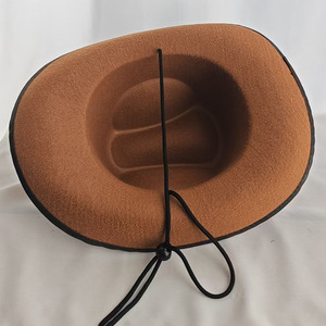 Sombrero de Vaquero a Rayas, Accesorio de Disfraz, para Adultos, Hombres, Mujeres, Unisex, Invierno, Estilo Country, Salvaje Oeste - Product Image 4