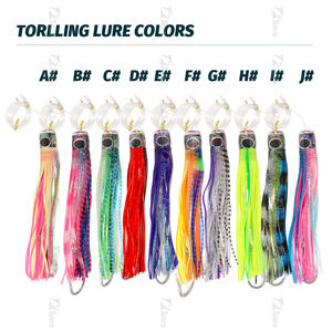 PESCA cabeza acrílica Trolling señuelos gancho Big game señuelos <span class=keywords><strong>película</strong></span> láser pulpo falda Trolling cebo - Product Image 6