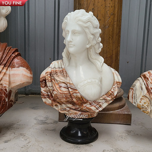 Statue de <span class=keywords><strong>buste</strong></span> de <span class=keywords><strong>femme</strong></span> romaine en marbre grandeur nature personnalisée <span class=keywords><strong>Sculpture</strong></span> de tête de <span class=keywords><strong>femme</strong></span> - Product Image 6