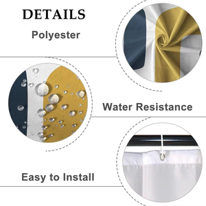 Bohême <span class=keywords><strong>rideau</strong></span> de douche couleur bloc gris arc maison hôtel <span class=keywords><strong>baignoire</strong></span> salle de bain décor <span class=keywords><strong>tissu</strong></span> imperméable lavable imprimé <span class=keywords><strong>rideau</strong></span> de douche - Product Image 4